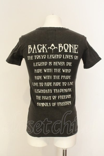 画像2: BACK BONE / THE BASIS プリントTシャツ S ブラック（ピグメント） O-25-01-17-019-BA-ts-YM-ZT490