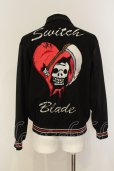 画像1: SWITCHBLADE / HEART SKULL ブルゾンジャケット S ブラック O-25-01-17-026-SW-ja-YM-OS (1)