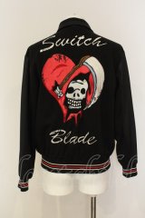 SWITCHBLADE / HEART SKULL ブルゾンジャケット S ブラック O-25-01-17-026-SW-ja-YM-ZT260