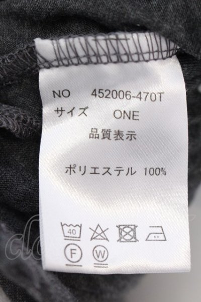 画像3: NO ID. BLACK / カシュクールドレープドルマンハーフスリーブTシャツ ONE グレー O-25-02-20-036-NO-ts-YM-OS