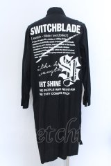 SWITCHBLADE / LIGHT SHINE LONG SHIRT  M ブラック O-25-02-20-012-SW-sh-OW-OS