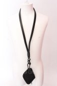 画像1: Moonage Devilment / NECK STRAP & COIN PURSE  ブラックｘブラック O-25-02-23-046-MO-za-YM-OS (1)