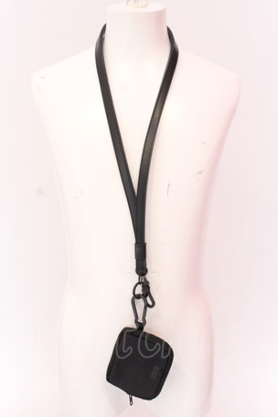 画像1: Moonage Devilment / NECK STRAP & COIN PURSE  ブラックｘブラック O-25-02-23-047-MO-za-YM-OS