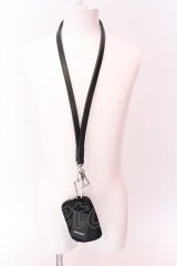 Moonage Devilment / NECK STRAP & COIN PURSE  ブラックｘシルバー O-25-02-23-049-MO-za-YM-ZT191