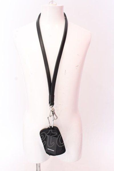 画像1: Moonage Devilment / NECK STRAP & COIN PURSE  ブラックｘシルバー O-25-02-23-049-MO-za-YM-OS