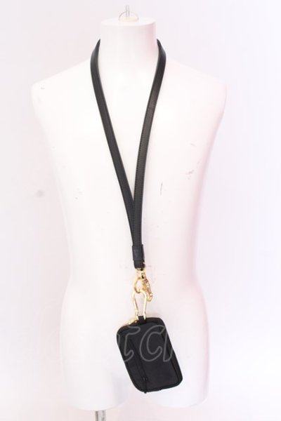 画像1: Moonage Devilment / NECK STRAP & COIN PURSE  ブラックｘゴールド O-25-02-23-050-MO-za-YM-OS