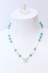 STUGAZI / ネックレス.Turquoise Angel  シルバーｘターコイズ O-25-02-23-052-St-za-YM-OS