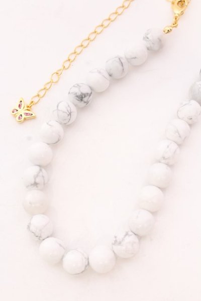 画像3: STUGAZI / ネックレス.White Turquoise Amor Butterfly ホワイトｘゴールドｘレッド  O-25-02-23-057-St-za-YM-OS