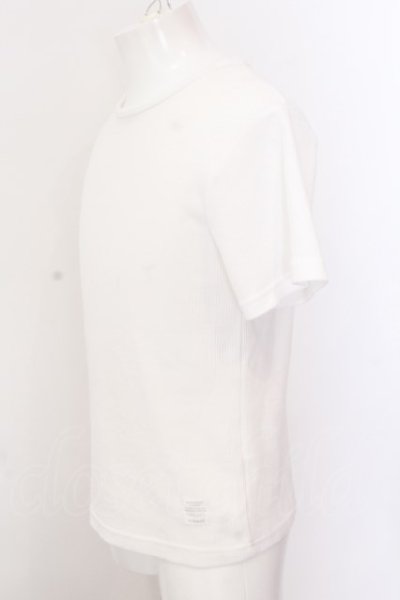 画像2: CavariA / ワッフルラウンドネックTシャツ 44 ホワイト O-25-02-24-060-Ca-ts-YM-OS