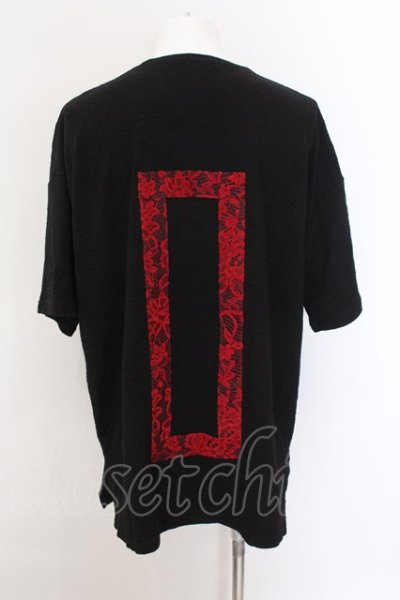 画像2: NO ID. BLACK / NOレースBIG-Tシャツ ONE ブラックｘレッド O-25-02-24-007-NO-ts-YM-OS