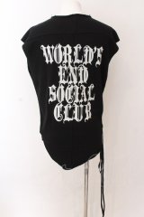 KMRii / World's End Social Club SINGLET F ブラック O-25-02-24-070-KM-sh-YM-ZT197