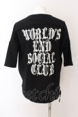 画像1: KMRii / World's End Social Club S/S SWEAT トップス F ブラック O-25-02-24-071-KM-sh-YM-OS (1)