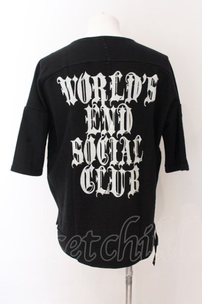 画像1: KMRii / World's End Social Club S/S SWEAT トップス F ブラック O-25-02-24-071-KM-sh-YM-OS