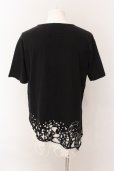 画像2: CIVARIZE / オパールレイヤードBIG　Tシャツ 44 ブラックｘホワイト O-25-02-24-078-CI-ts-YM-OS (2)