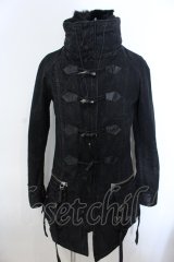 KMRii / Denim duffle coat　コート 1 ブラック O-25-02-28-044-KM-ou-YM-OS