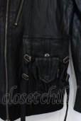 画像3: KMRii / Goat Leather Hoodie レザーパーカー 1 ブラック O-25-02-28-045-KM-ou-YM-OS