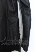 画像6: KMRii / Goat Leather Hoodie レザーパーカー 1 ブラック O-25-02-28-045-KM-ou-YM-OS