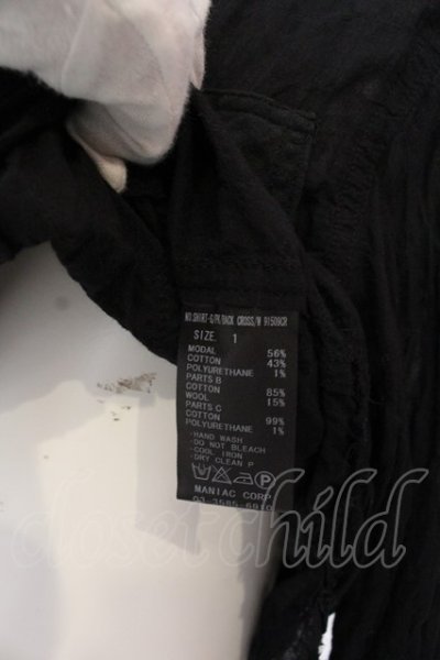 画像4: LGB / SHIRT-G/PK/BACK CROSS　フード付きシャツ【メンズ1】 1 ブラック O-25-02-28-055-LG-sh-YM-ZT277