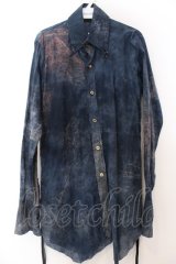 KMRii / Cotton Long Shirt　シャツ 1 ブルー O-25-02-28-064-KM-sh-YM-OS