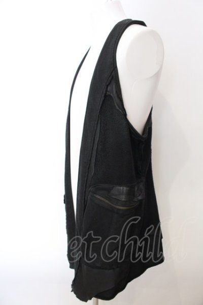 画像2: 14th Addiction / COATING SWEAT LONG VEST　ベスト  ブラック O-25-02-28-067-14-to-YM-OS