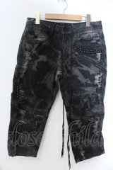 KMRii / Crush Skinny Cropped Denim パンツ 1 ブラックｘグレー O-25-02-28-096-KM-pa-YM-OS