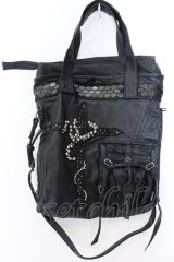 KMRii / SERPENT CROSS TOTE　レザーバッグ  ブラック O-25-02-28-111-KM-ba-YM-OS