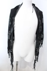 KMRii / MAGNOLIA LEATHER STOLE ストール  ブラック O-25-02-28-122-KM-za-YM-OS