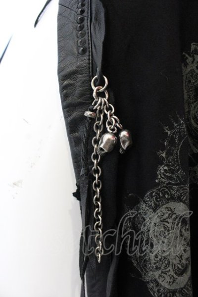 画像3: KMRii / MAGNOLIA LEATHER STOLE ストール  ブラック O-25-02-28-122-KM-za-YM-OS