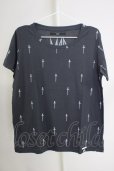 画像1: Moonage Devilment / sword　print Tシャツ M チャコール T-24-07-05-019-Mo-ts-YM-ZT (1)