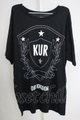 画像1: KUROYUME / エンブレムBIGTシャツ M ブラック T-24-07-05-028-KU-ts-YM-ZT417 (1)