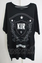 KUROYUME / エンブレムBIGTシャツ M ブラック T-24-07-05-028-KU-ts-YM-ZT