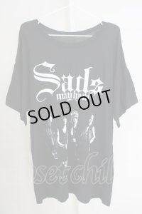 SADS / CLOTHS OF THE EVIL　BIGTシャツ M ブラック T-24-07-05-032-SA-ts-YM-ZT