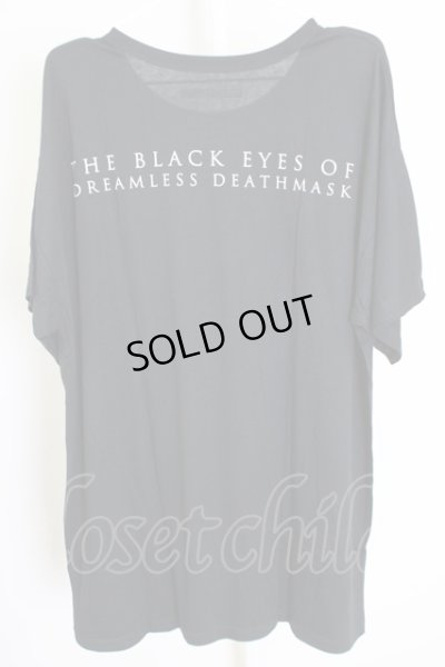 画像2: THE BLACK EYES OF DREAMLESS DEATHMASK / CAT Tシャツ M ブラック T-24-07-10-020-0-ts-YM-ZT