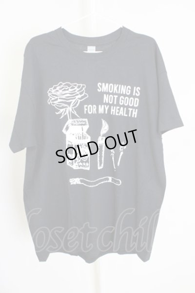 画像1: MARDI GRAS / Enjoy Smoking　Tシャツ XL ブラック T-24-07-10-023-MA-ts-YM-ZT410