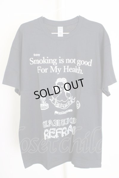 画像1: MARDI GRAS / Enjoy Smoking　Tシャツ XL ブラック T-24-07-10-024-MA-ts-YM-ZT410