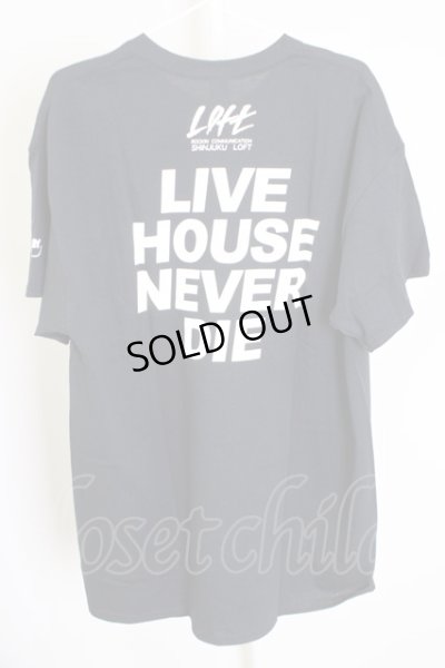 画像2: KIYOHARU / LOFT　Tシャツ「LIVE HOUSE NEVER DIE」 XL ブラック T-24-07-10-032-0-ts-YM-ZT