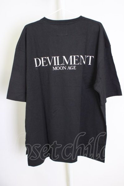 画像2: Moonage Devilment（清春） / Print Big　ガールTシャツ 46 ブラック T-24-07-10-034-0-ts-YM-ZT410