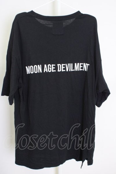 画像2: Moonage Devilment（清春） / Embroidery Over　Tシャツ 46 ブラック T-24-07-10-036-0-ts-YM-ZT410