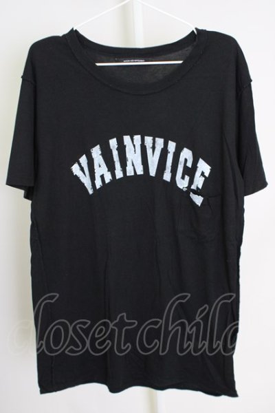 画像1: Moonage Devilment（清春） / VAINVICEポケットTシャツ 44 ブラック T-24-07-10-040-0-ts-YM-ZT420