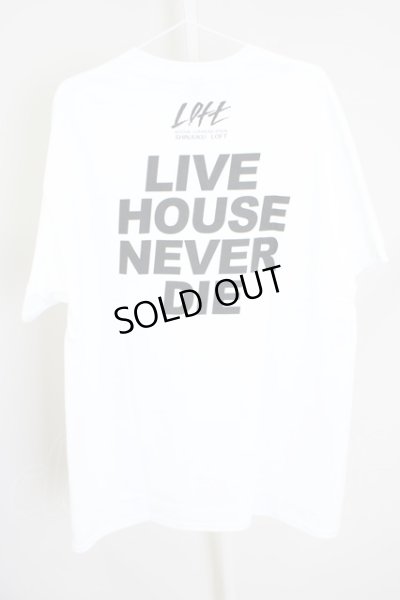 画像2: KIYOHARU / LOFT　Tシャツ「LIVE HOUSE NEVER DIE」 XL ホワイト T-24-07-10-007-0-ts-YM-ZT406