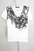 画像1: CIVARIZE / Boa パイソンプリントTシャツ’18SS 44 ホワイト T-24-08-02-004-CI-ts-YM-ZT (1)