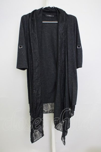 画像1: CIVARIZE / Morrow6分袖レイヤードトッパーロング 44 ブラック T-24-08-02-034-CI-to-YM-ZT311