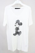 画像1: FUGA / DisneyコラボヴィンテージプリントTシャツ 46 ホワイト T-24-08-28-002-FU-sh-YM-ZT (1)