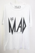 画像1: Moonage Devilment（清春） / ×THRASHERコラボ 「MAD」 BIG-Tシャツ F ライトグレー T-24-09-13-009-MO-ts-YM-ZT190 (1)