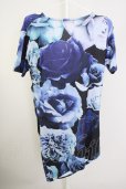 画像2: CIVARIZE / Iris ドレープ花柄Tシャツ 44 ブルー T-24-09-13-015-CI-ts-YM-ZT (2)