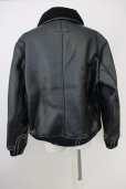 画像2: ZARA / 裏ボアPUシングルライダースブルゾン EU XL ブラック T-24-09-24-010-ZA-ou-YM-ZT-ML002 (2)