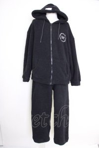 NIL DUE / NIL UN TOKYO / PLUG ZIP HOOD セットアップ M/L ブラック T-24-10-08-004-NI-za-YM-ZT424