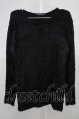 CIVARIZE / Selfish フェザーヤーンプルオーバーニットソー 44 ブラック T-24-10-16-007-CI-to-YM-ZT