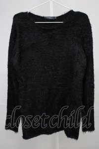 CIVARIZE / Selfish フェザーヤーンプルオーバーニットソー 44 ブラック T-24-10-16-007-CI-to-YM-ZT