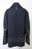 画像2: ZARA / studio nicholsonコラボ　レザーパッチPコート EU L ブラック T-24-10-23-007-ZA-ou-YM-ZT-ML007 (2)